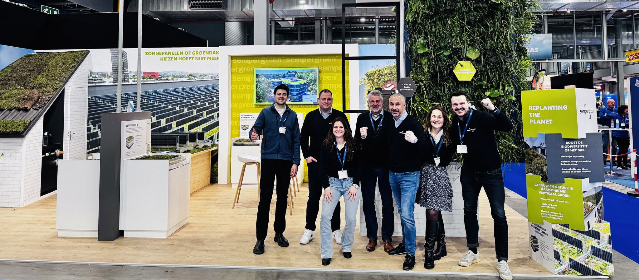 Sempergreen team on stand