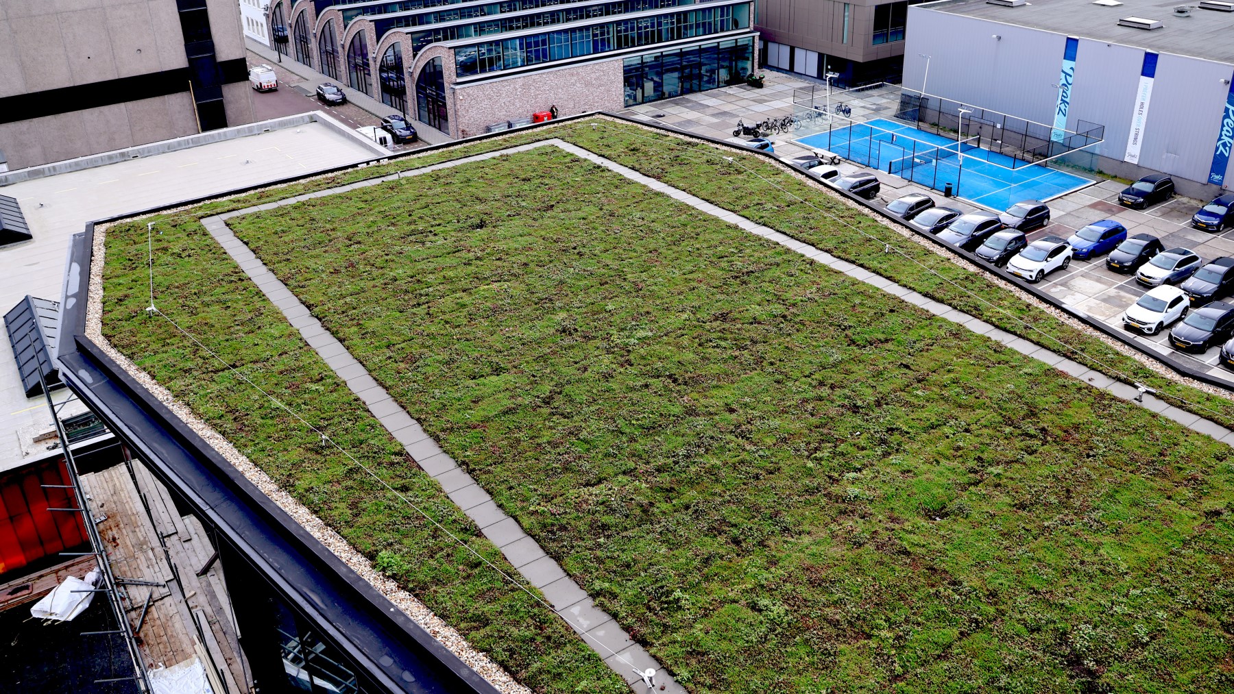 technical side green renovation retention roof